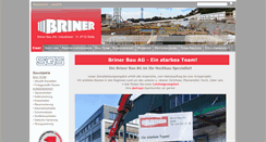 Desktop Screenshot of brinerbau.ch